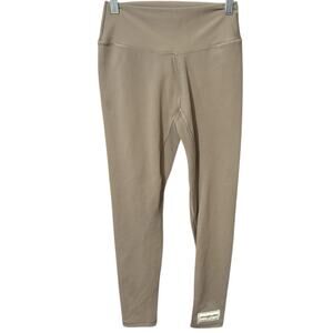 The Giving Movement RECYCLED SOFTSKIN 24 inch Mid Rise Legging Tan Natural M
